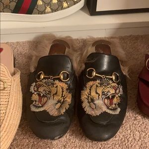 Sale! Gucci Princeton Fur Lined Slipper with Tiger